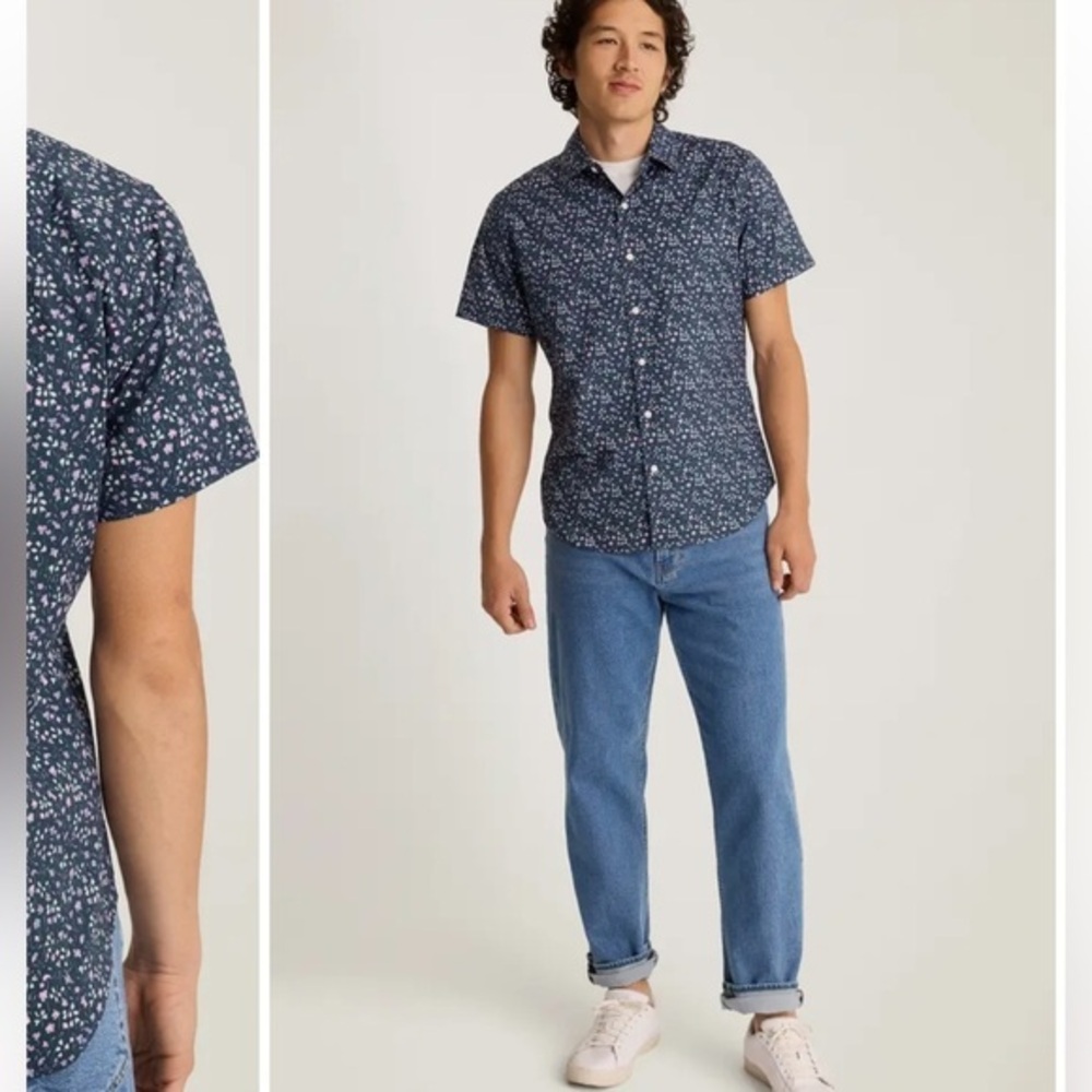 Bonobos Purple and White Casual Button Down Shirt